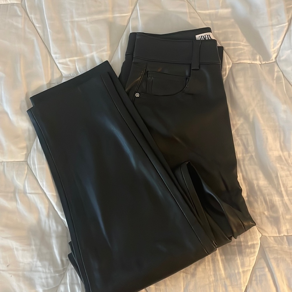 Zara leather pants